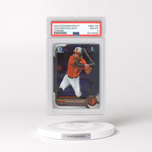2022 Bowman Draft #BDC168 Jackson Holliday - Chrome (PSA 8 NM-MT)