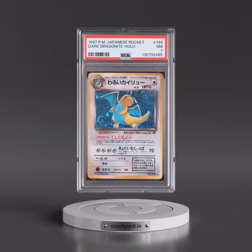 1997 Pokémon Rocket #149 Dark Dragonite - Holo (PSA 7 NM)