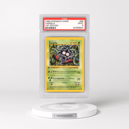 1999 Pokémon Game #66 Tangela - 1st Edition (PSA 9 MINT)