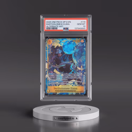 2025 One Piece OP12-Legacy of the Master #119 Bartholomew Kuma - Alternate Art (PSA 10 GEM MINT)