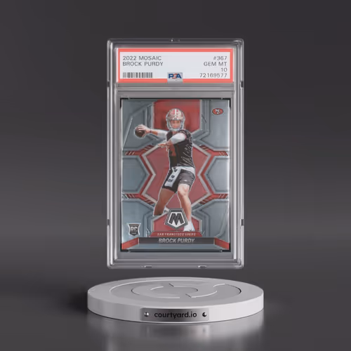 2022 Panini Mosaic #367 Brock Purdy (PSA 10 GEM MINT)