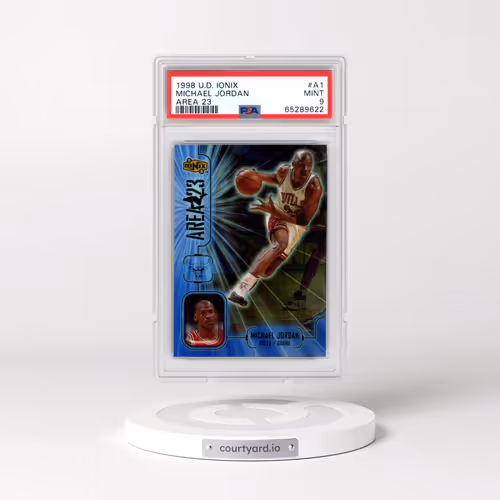 1998 Upper Deck Ionix Area 23 #A1 Michael Jordan (PSA 9 MINT)