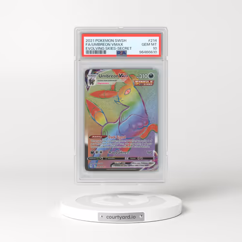2021 Pokémon Sword & Shield Evolving Skies #214 Umbreon Vmax - Full Art Secret (PSA 10 GEM MINT)