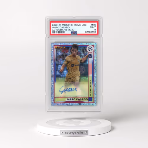 2022-23 Topps Merlin Chrome UEFA Club Competitions Autographs #MC Marc Casado - Mojo Refractor (PSA