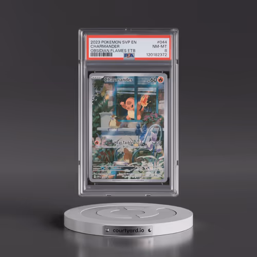2023 Pokémon Svp EN-SV Black Star Promo #044 Charmander - Obsidian Flames Elite Trainer Box (PSA 8 N