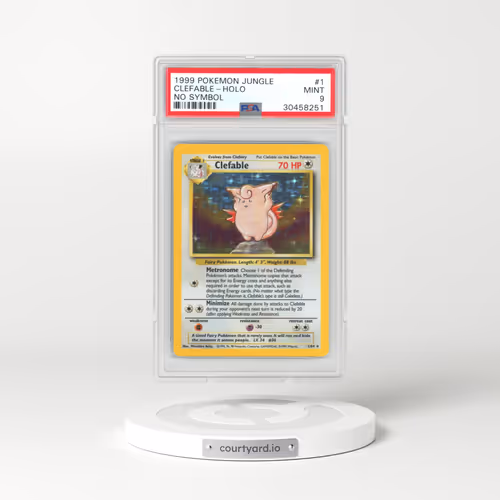 1999 Jungle #1 Clefable - Holo No Set Symbol (PSA 9 MINT)
