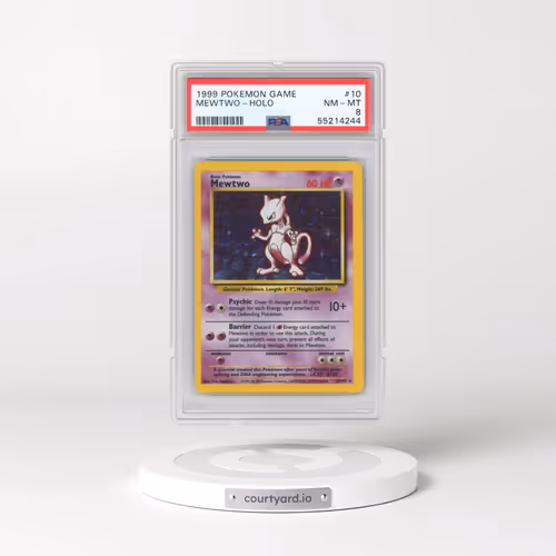 1999 Pokémon Game #10 Mewtwo - Holo (PSA 8 NM-MT)