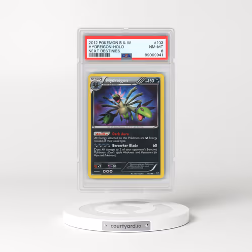 2012 Pokémon Black & White Next Destinies #103 Hydreigon - Holo (PSA 8 NM-MT)