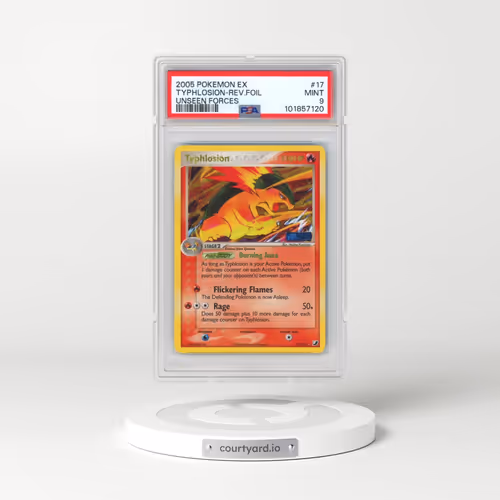 2005 Pokémon EX Unseen Forces #17 Typhlosion - Reverse Foil (PSA 9 MINT)