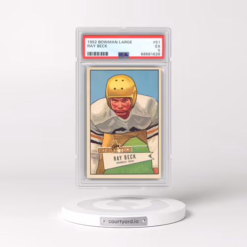 1952 Bowman Large #51 Ray Beck (PSA 5 EX)