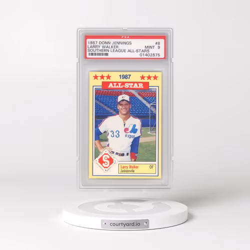 1987 Donn Jennings Southern League All-Stars #8 Larry Walker (PSA 9 MINT)