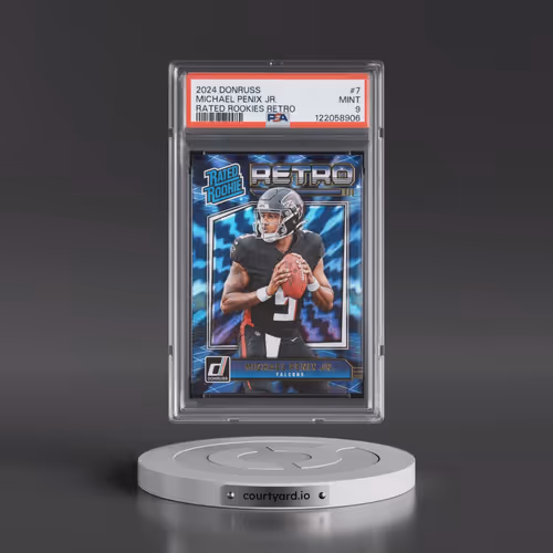 2024 Panini Donruss Rated Rookies Retro #7 Michael Penix Jr. (PSA 9 MINT)