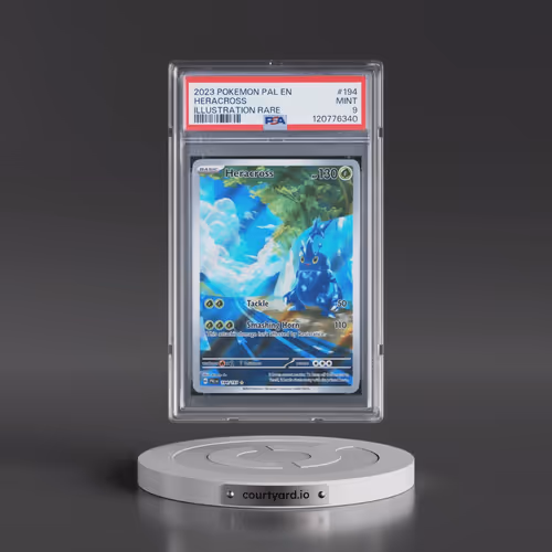 2023 Pokémon Pal EN-Paldea Evolved #194 Heracross - Illustration Rare (PSA 9 MINT)