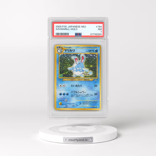 2000 Pokémon Neo #184 Azumarill - Holo (PSA 7 NM)