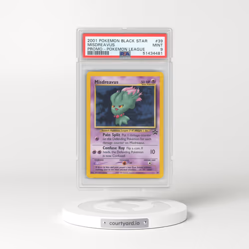 1999 Black Star Promos #39 Misdreavus - Pokémon League (PSA 9 MINT)
