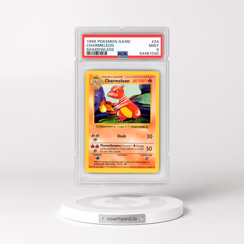 1999 Pokémon Game #24 Charmeleon - Shadowless (PSA 9 MINT)