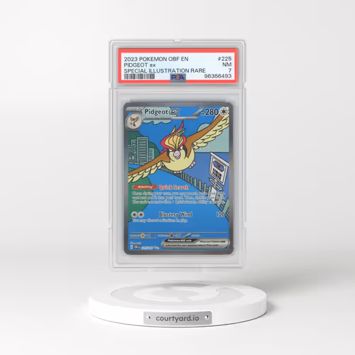 2023 Obsidian Flames #225 Pidgeot EX - Full Art Holo (PSA 7 NM)