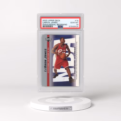 2003 Upper Deck Lebron James Phenomenal Beginnings #15 LeBron James (PSA 10 GEM MINT)