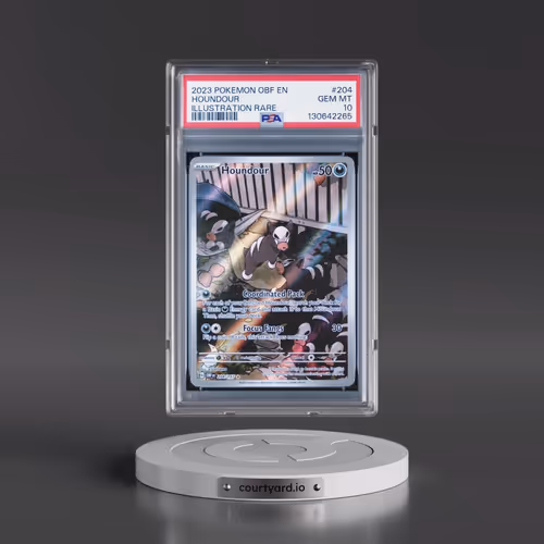2023 Pokémon Obf EN-Obsidian Flames #204 Houndour - Illustration Rare (PSA 10 GEM MINT)