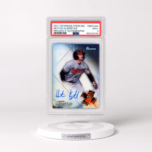2021 Bowman Sterling Prospect Autographs #BSPAHK Heston Kjerstad (PSA 9 MINT)