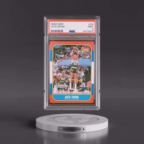 1986 Fleer #102 Jack Sikma (PSA 9 MINT)
