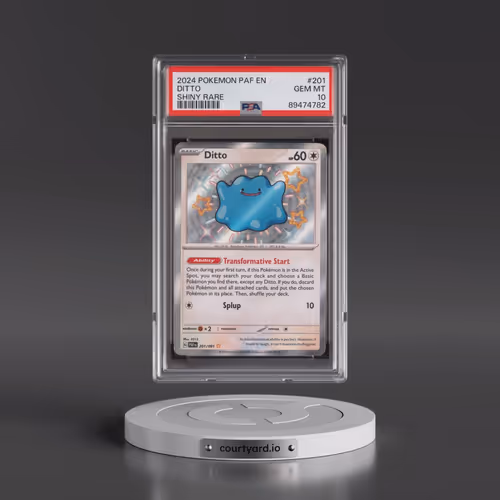 2024 Pokémon Paf EN-Paldean Fates #201 Ditto - Shiny Rare (PSA 10 GEM MINT)