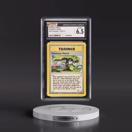2000 Neo Genesis #102/111 Pokémon March (CGC 6.5 EX-NM+)