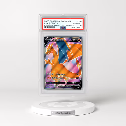 2020 Pokémon Swsh Black Star Promo #050 Charizard V - Holo Champion's Path Elite Trainer Box (PSA 10