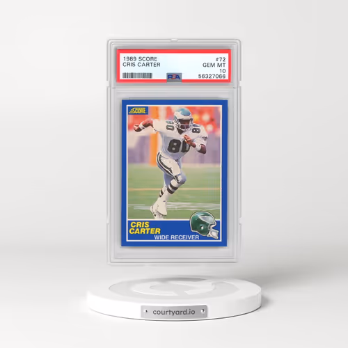 1989 Score #72 Cris Carter (PSA 10 GEM MINT)