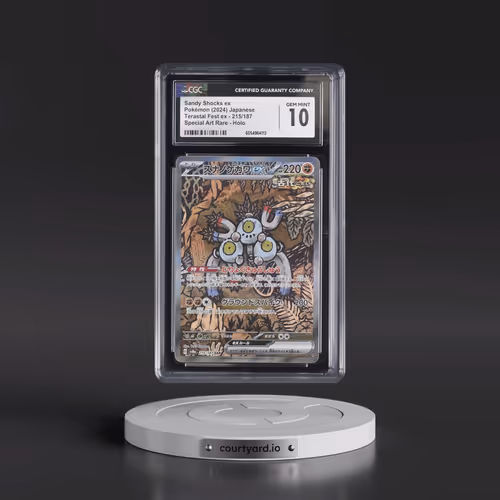 2024 Pokémon Sv8a-Terastal Fest EX #215 Sandy Shocks EX - Holo Special Art Rare (CGC 10 GEM MINT)
