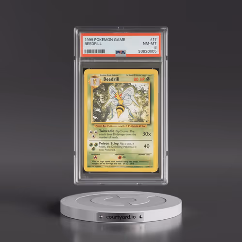 1999 Pokémon Game #17 Beedrill (PSA 8 NM-MT)