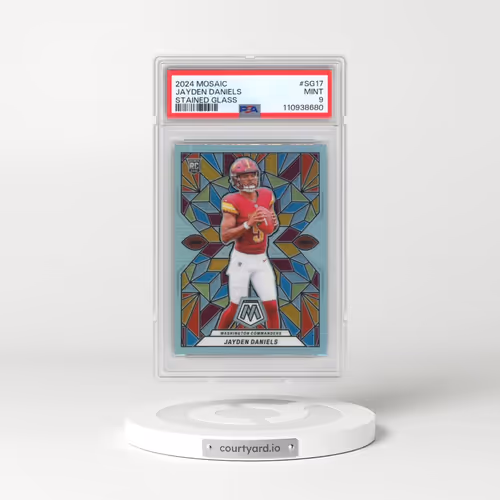 2024 Panini Mosaic Stained Glass #SG17 Jayden Daniels (PSA 9 MINT)