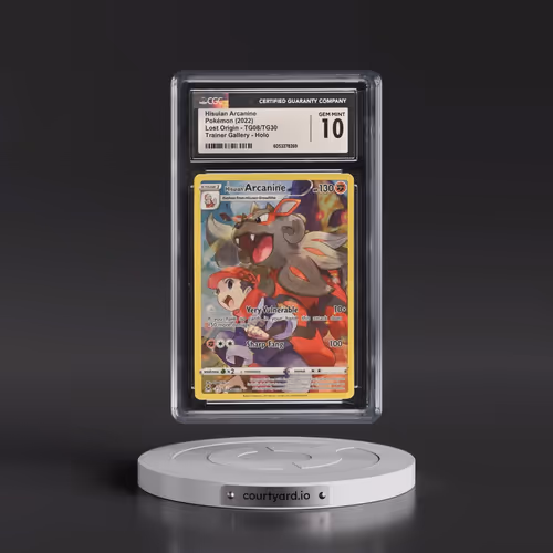 2022 Lost Origin #TG08/TG30 Hisuian Arcanine - Trainer Gallery Holo (CGC 10 GEM MINT)
