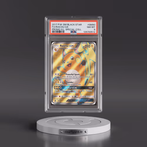 2017 Pokémon SM Black Star Promo #SM90 Raichu GX - Holo Full Art Shining Legends Special Collection