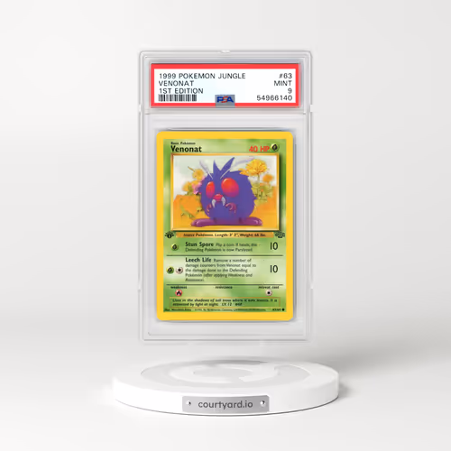 1999 Pokémon Jungle #63 Venonat - 1st Edition (PSA 9 MINT)