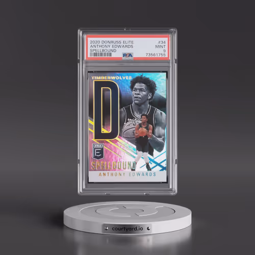 2020 Panini Donruss Elite Spellbound #34 Anthony Edwards (PSA 9 MINT)
