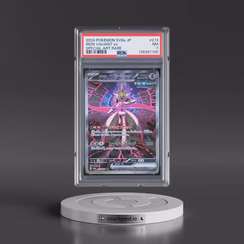 2024 Pokémon Sv8a-Terastal Fest EX #213 Iron Valiant EX - Holo Special Art Rare (PSA 7 NM)