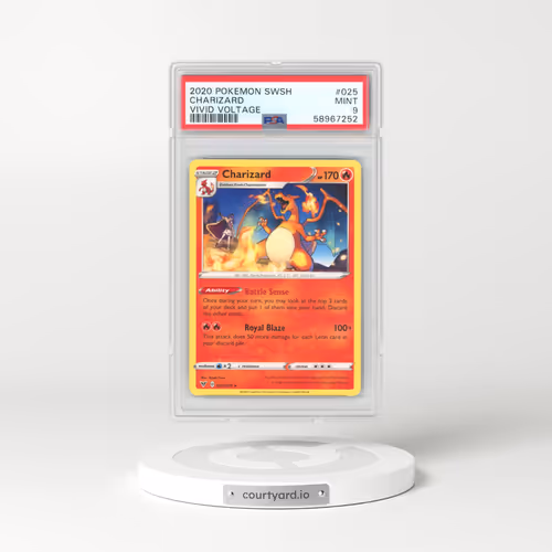 2020 Pokémon Sword & Shield Vivid Voltage #025 Charizard (PSA 9 MINT)