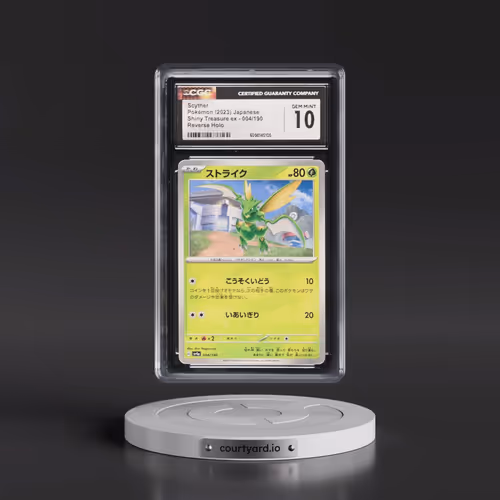 2023 Shiny Treasure ex #004/190 Scyther - Reverse Holo Digitized (CGC 10 GEM MINT)