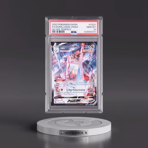 2022 Pokémon Sword & Shield Silver Tempest #TG21 Duraludon Vmax - Full Art (PSA 10 GEM MINT)