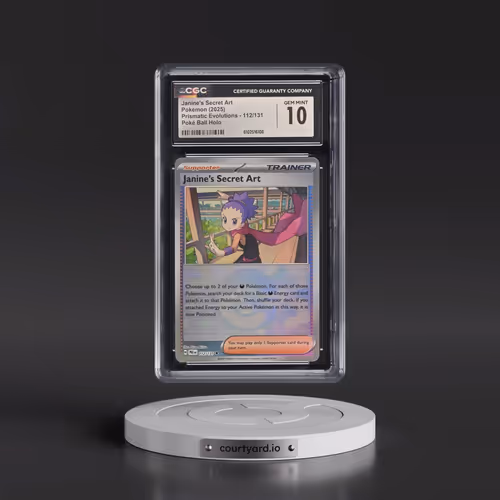 2024 Prismatic Evolutions - PRE EN #112/131 Janine's Secret Art - Poké Ball Holo (CGC 10 GEM MINT)