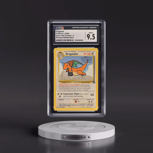 1999 Black Star Promos #5 Dragonite - Mewtwo Strikes Back (CGC 9.5 MINT+)