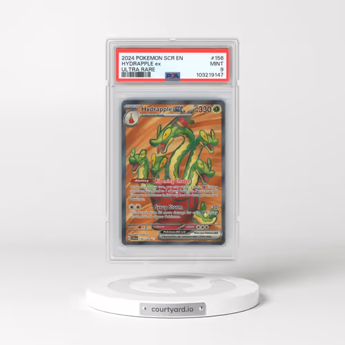 2024 Pokémon Scr EN-Stellar Crown #156 Hydrapple EX - Holo Ultra Rare (PSA 9 MINT)