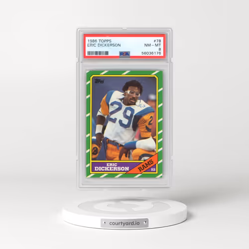 1986 Topps #78 Eric Dickerson (PSA 8 NM-MT)