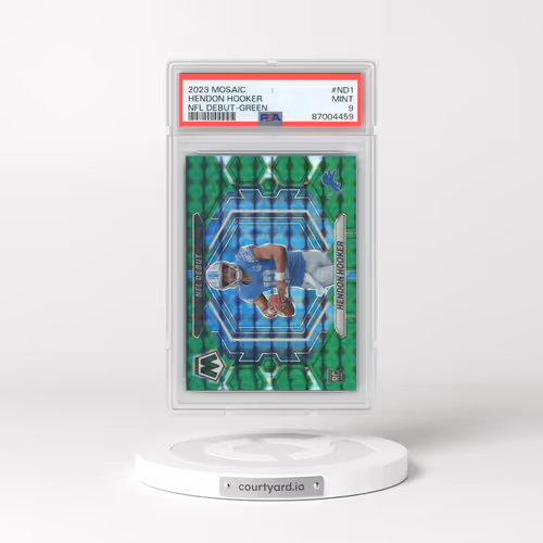 2023 Panini Mosaic NFL Debut #ND1 Hendon Hooker - Green (PSA 9 MINT)