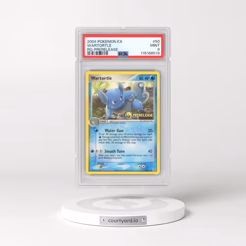 2004 Pokémon EX Fire Red & Leaf Green #50 Wartortle - Prerelease (PSA 9 MINT)