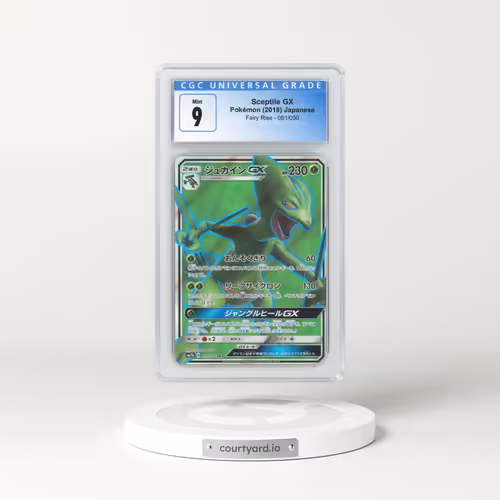 2018 Japanese Fairy Rise #51 Sceptile GX - Full Art Holo (CGC 9 MINT)