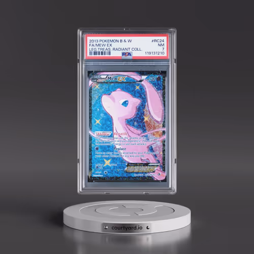 2013 Pokémon Black & White Legendary Treasures Radiant Collection #RC24 Mew EX - Holo Full Art (PSA