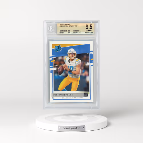 2020 Panini Donruss #303 Justin Herbert (BGS 9.5 GEM MINT)
