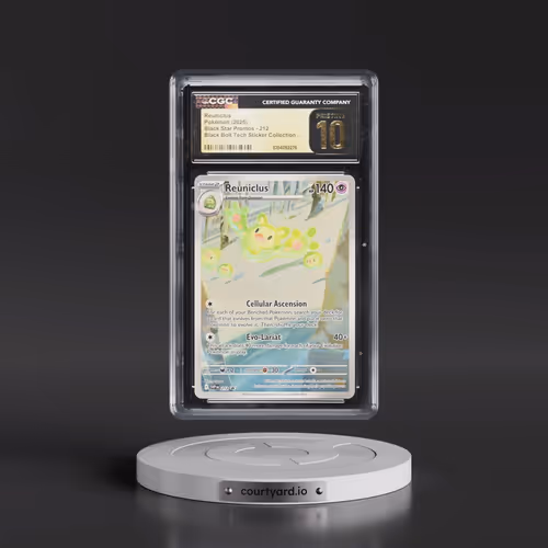 2025 Pokémon Svp EN-SV Black Star Promo #212 Reuniclus - Black Bolt Tech Sticker Collection (CGC 10